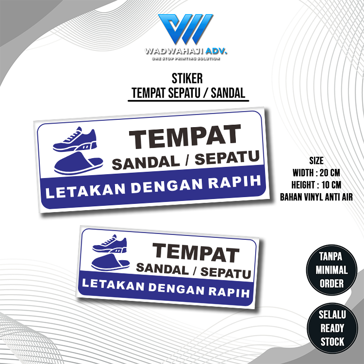 

Stiker Tempat sepatu / sandal Bahan Vinyl Kualitas Premium