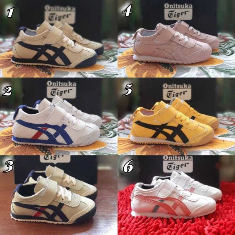 Sepatu Anak Perempuan/Laki-laki Onitsuka Tiger Velcro Import