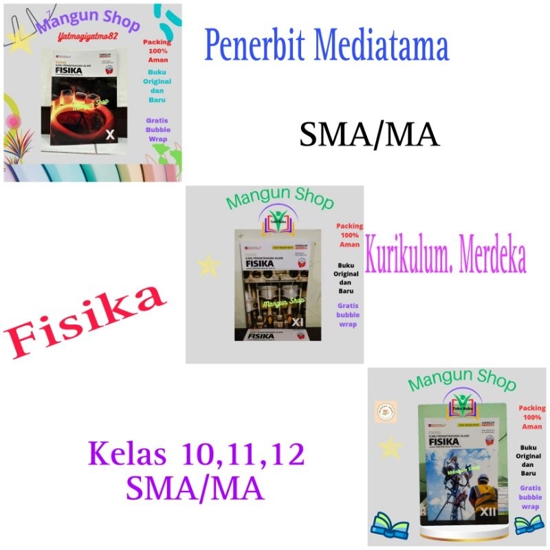 Buku Esensi IPA Fisika Kelas 10,11,12 SMA Kurikulum Merdeka Mediatama