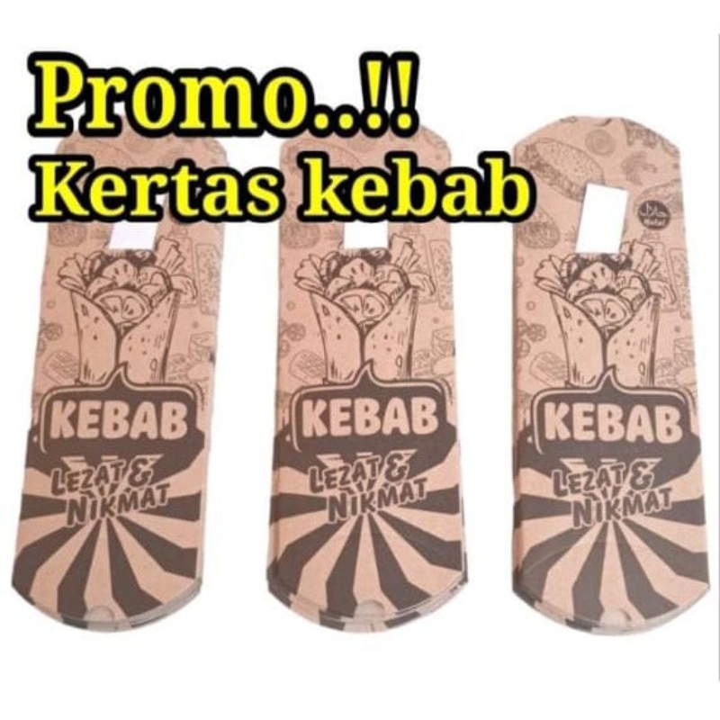 

Promo kertas kebab jumbo // wadah kebab // kemasan kebab