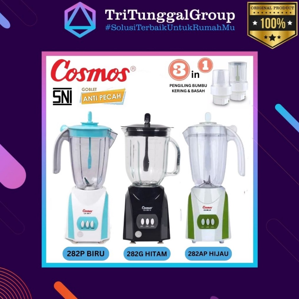 MlJ BAYAR DI TEMPAT Blender Cosmos CB282G  CB 282 G  CB 282G  CB 282P  CB282P  CB282P  CB282AP 2 Lit