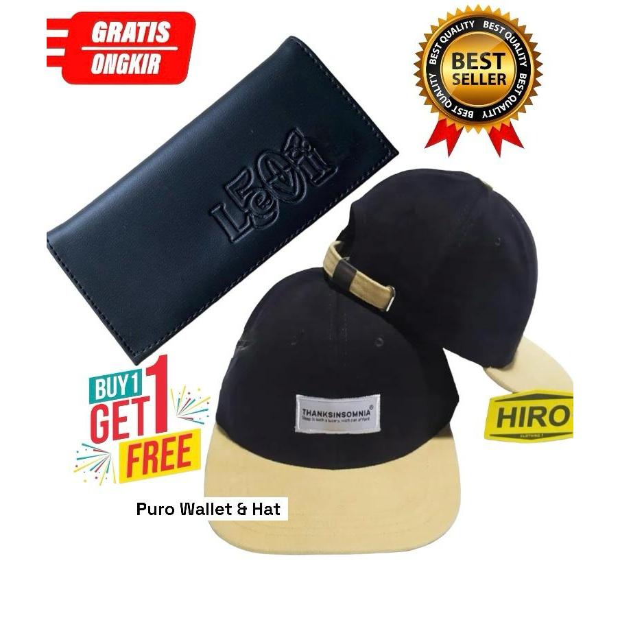 PROMO Buy 1 Get 1 Topi Thxinsomnia Pria Dewasa Baseball Cowok Laki Warna Hitam Krem Polos Distro Ker