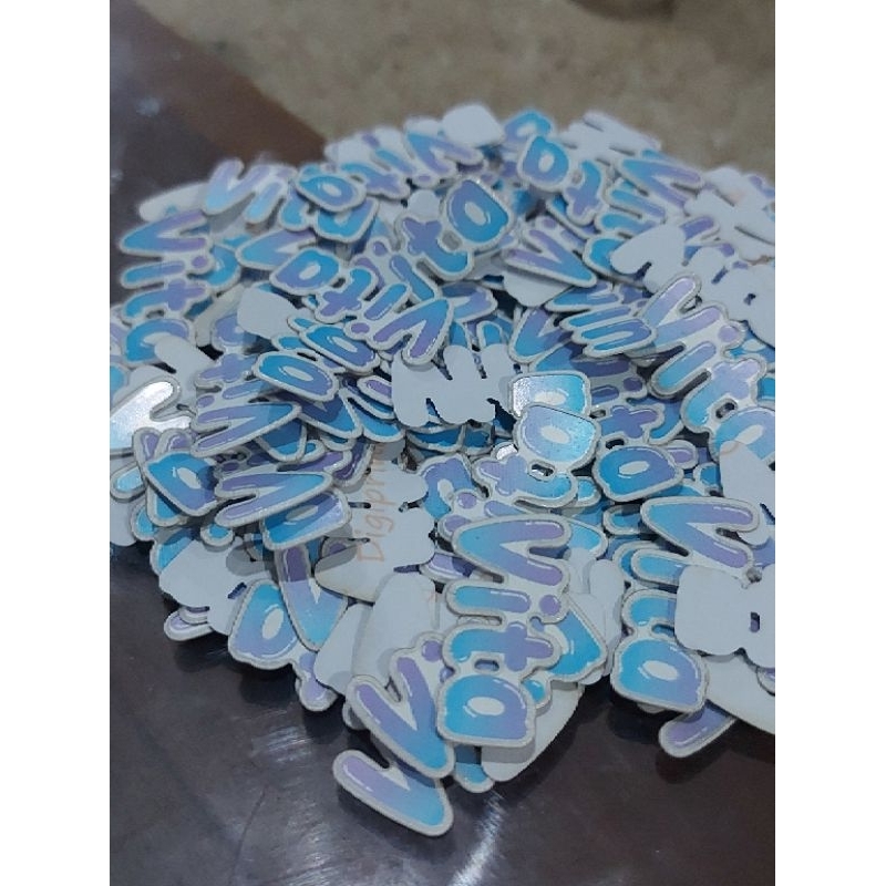 

Stiker nama anak bahan vinil nama cuting murah, sayang anak sekolah