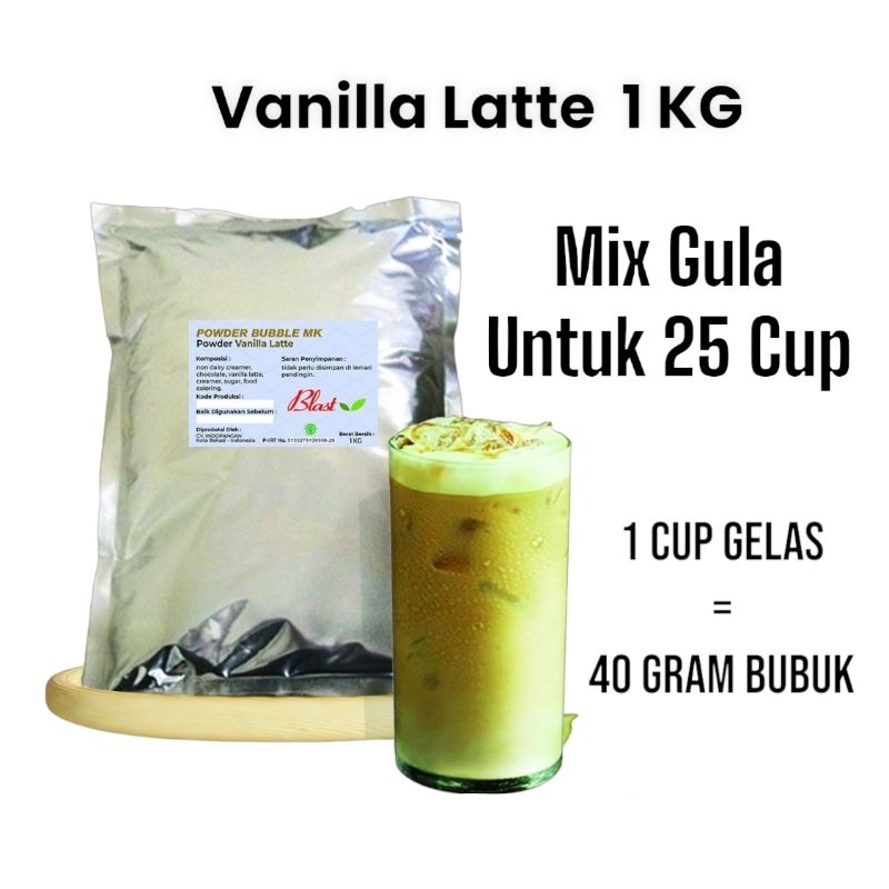 

Powder VANILLA LATTE Bubuk Minuman 1 KG - BLAST ( Creamer + Gula )