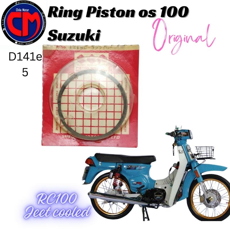 ring seher piston kit suzuki rc100 rc 100 bravo jeet cooled nos  oz 100 original  k.24i