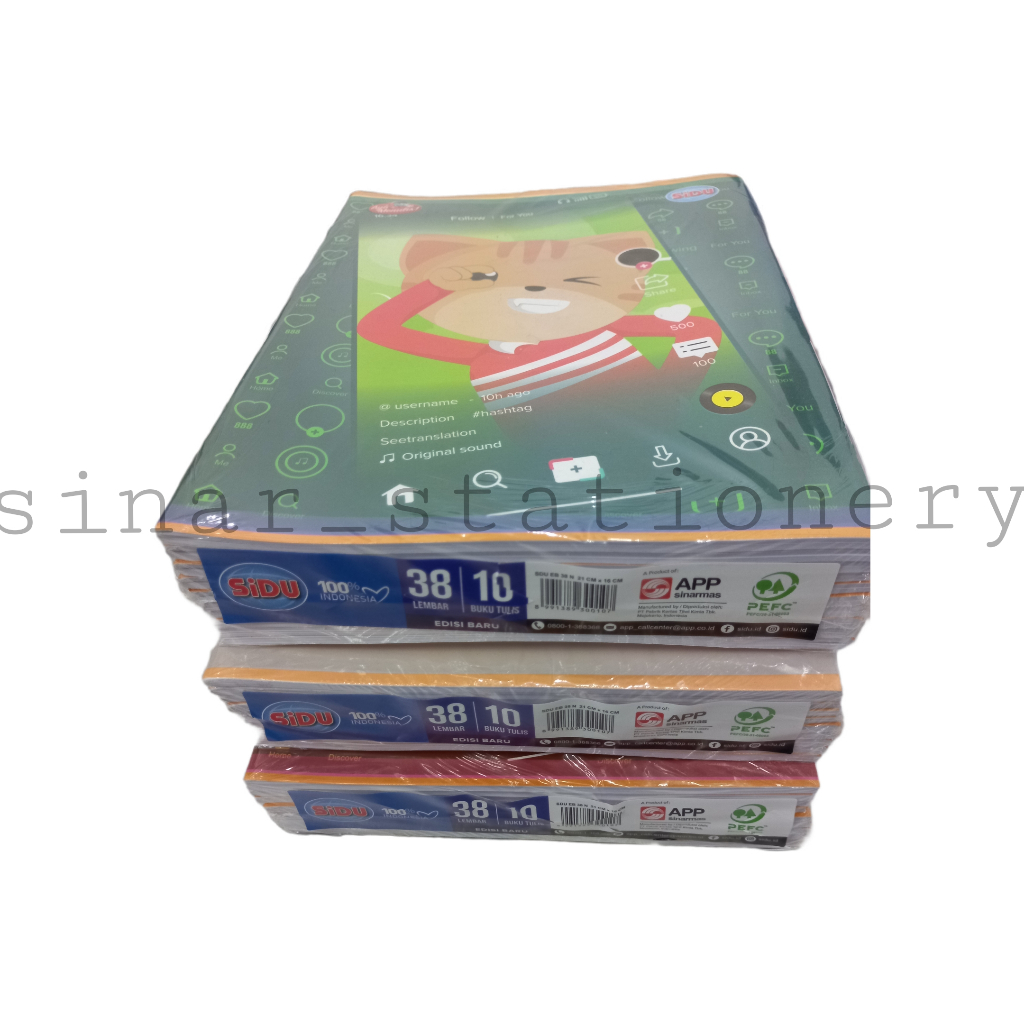 

Buku tulis SIDU isi 38 lembar