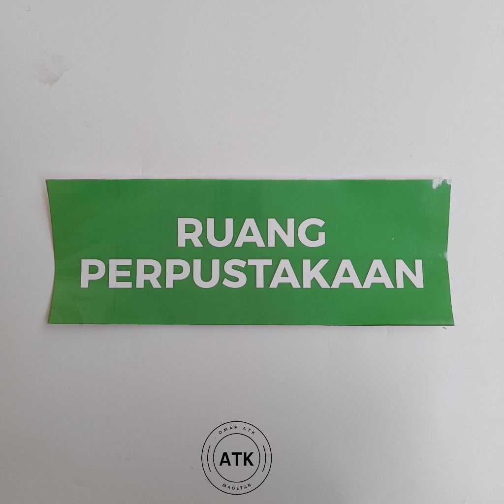 

Stiker Ruang Perpustakaan - Nama Ruang Sekolah - Library