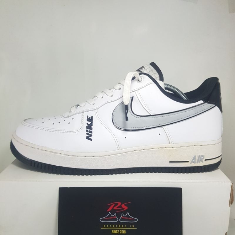 Like New - Nike Air Force 1 Low '07 LV8 'Motocross White Grey Black' (DC8873-101) Size 45