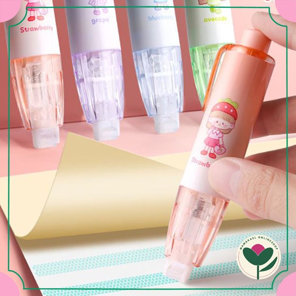 

Glue tape fruity girl lem kertas lem roll lucu cute MK1501