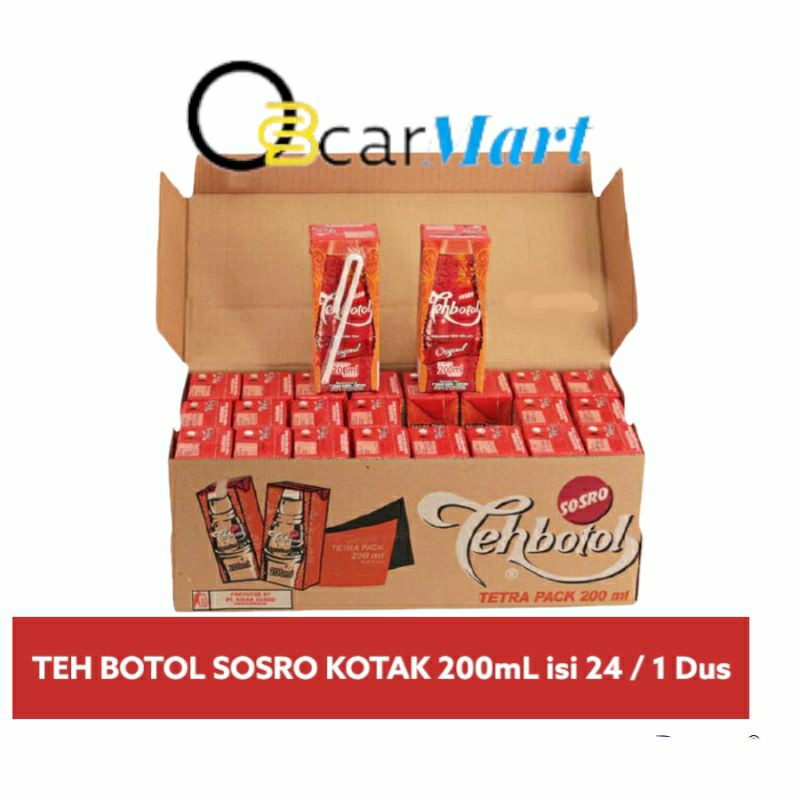 

Teh Botol Sosro Kotak 200 ml Isi 24 Original