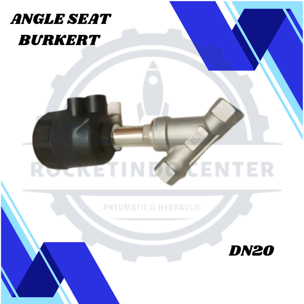 DN20 ANGLE SEAT PNEUMATIC PVC BODY SS316