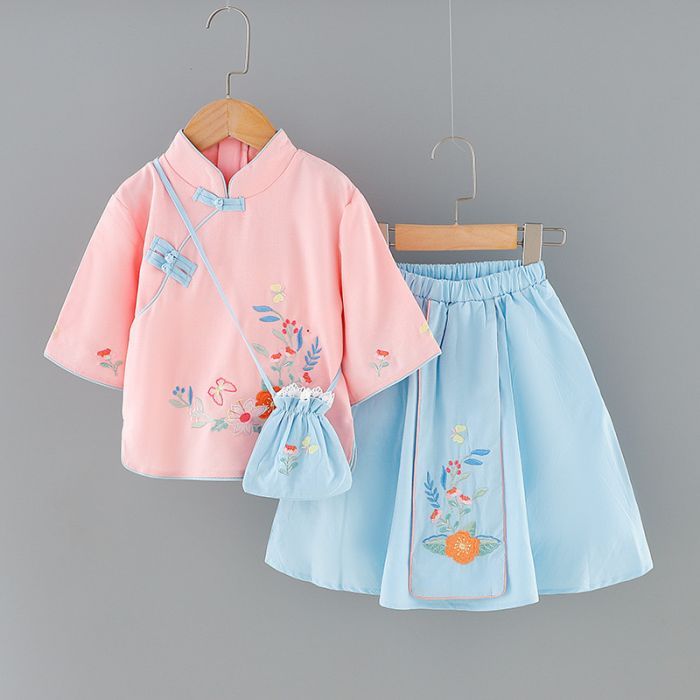Setelan Anak Perempuan Cheongsam Import (NC-029)