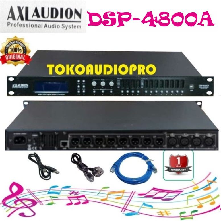 DLMS AXL Audion DSP4800A 4-in 8-out Speaker Management Axl DSP-4800a
