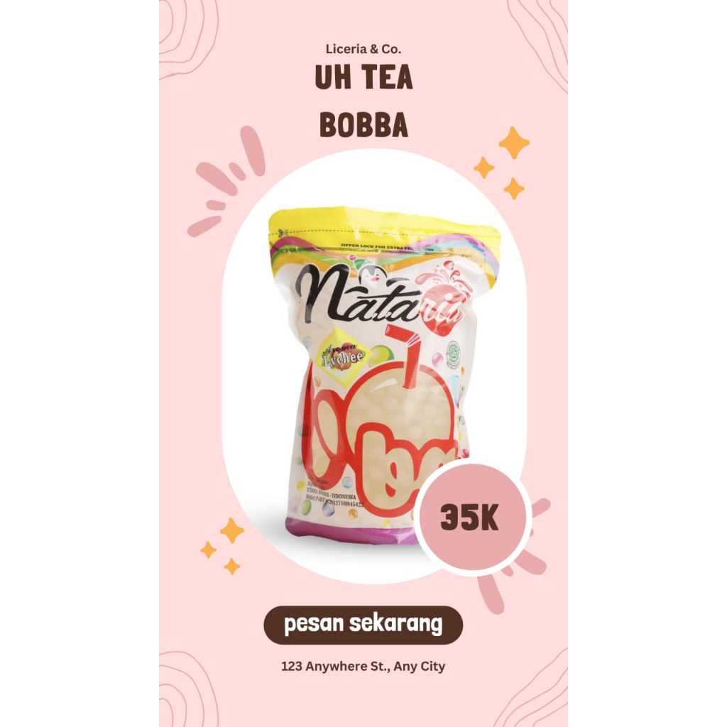 

Popping Bobba Nataria Lychee 500gr-topping minuman