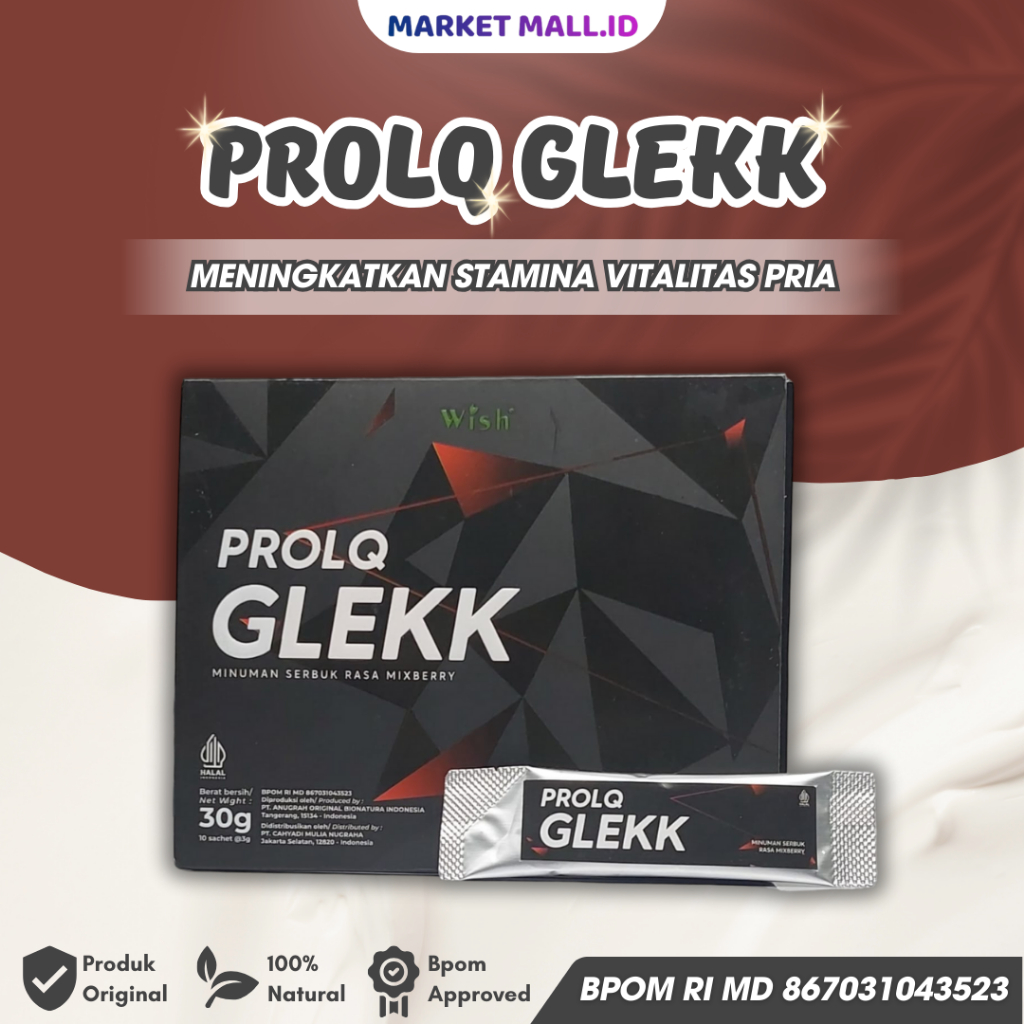 Prolq Glekk Herbal Stamina Pria By Dr Boyke Original Rasa Mixberry