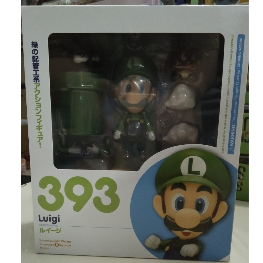 Nendoroid Luigi Nendoroid 393 Super Mario Bros With Stand NEW