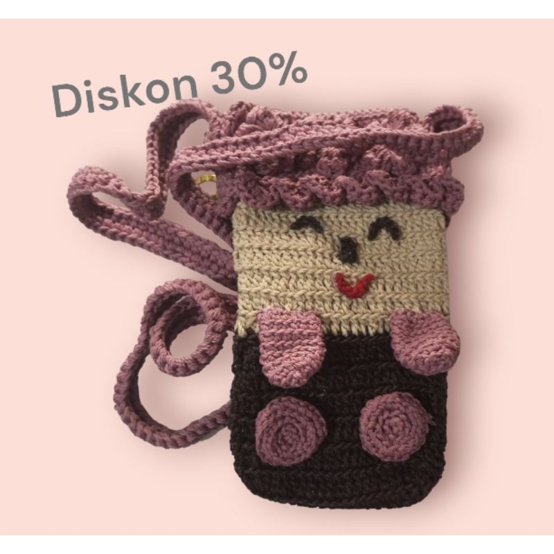 Tas Rajut untuk HP | Tas Selempang Premium | Tas Wanita