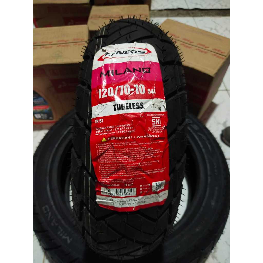 BAN ZENEOS MILANO 120/70-10 TUBELESS