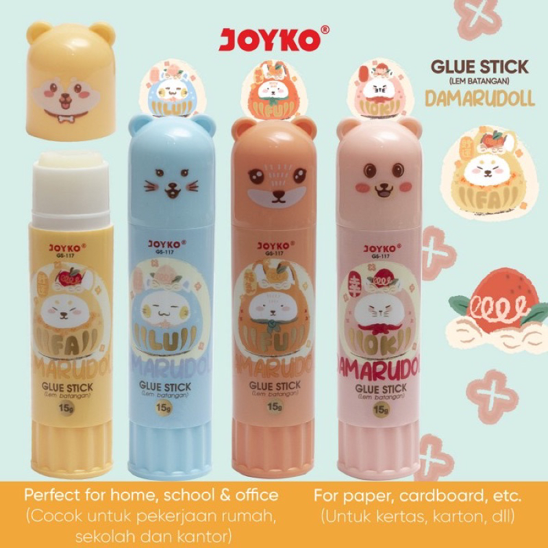 

Glue Stick Lem Batang Joyko GS-117 Damarudoll 15gr