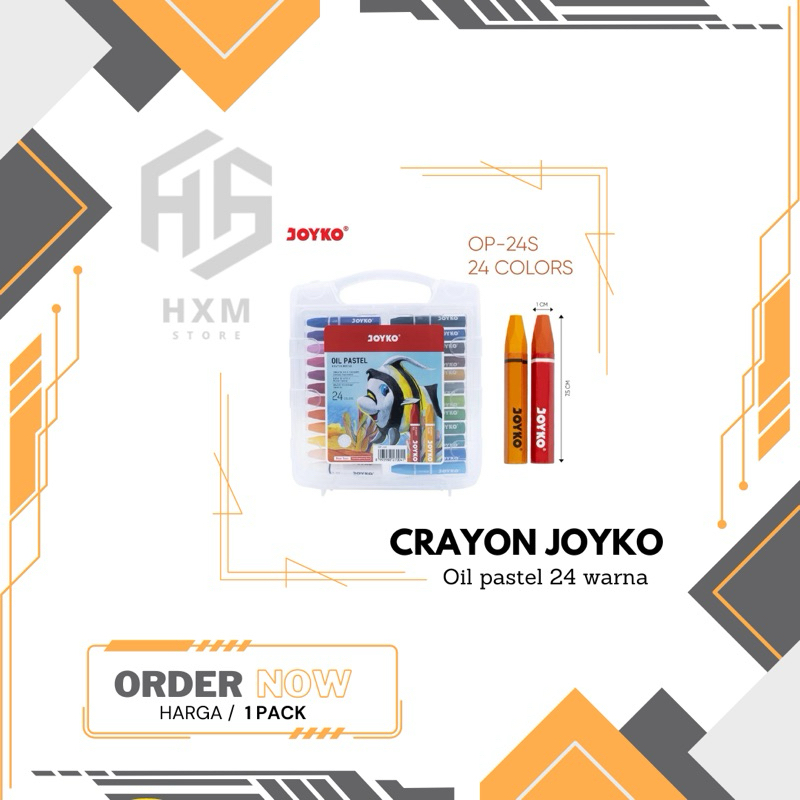 

Crayon Oil Pastel Joyko 24 warna