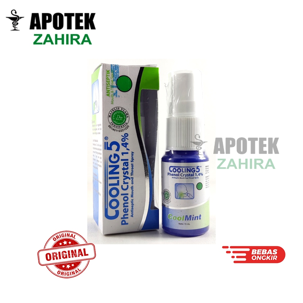Cooling 5 spray mengobati sariawan dan bau mulut