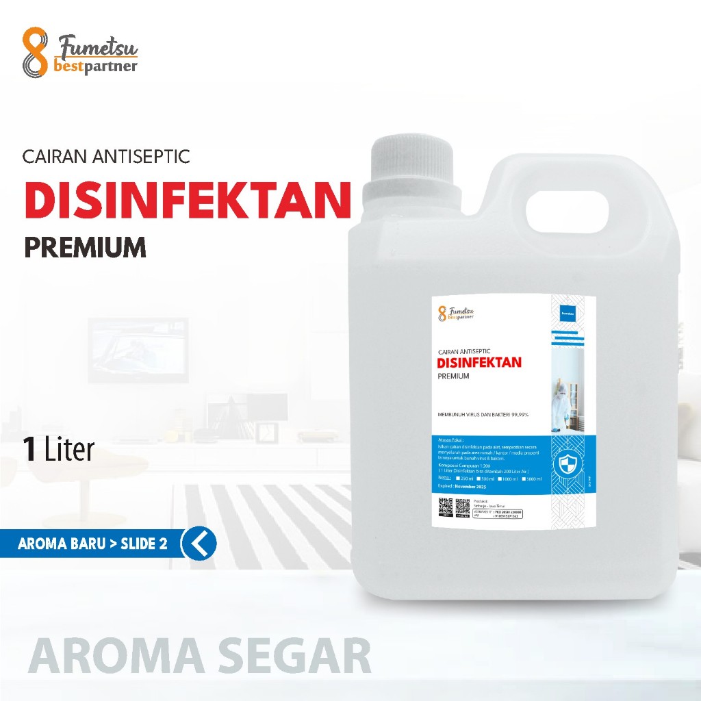 Desinfektan Premium Macam Varian Aroma Segar 1 LIter / Cairan Desinfektan  1 liter Aroma (Jerigen)