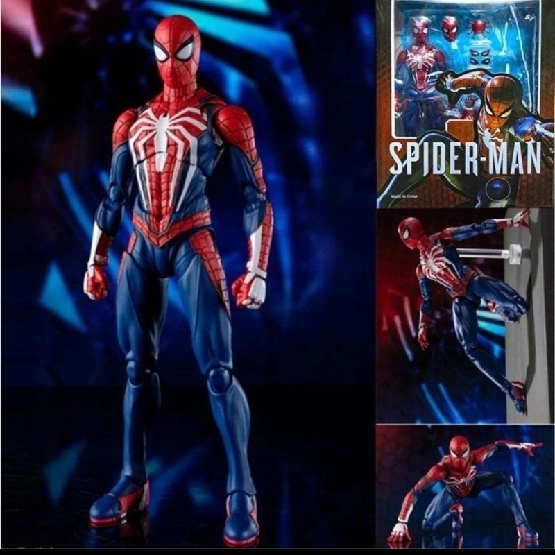 SHF Spiderman Upgrade Suit PS4 Spider-Man Figure