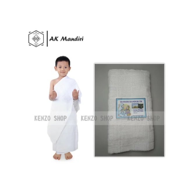 KAIN BAJU IHROM TK IHRAM MANASIK UMROH HAJI PRIA ANAK LAKI-LAKI