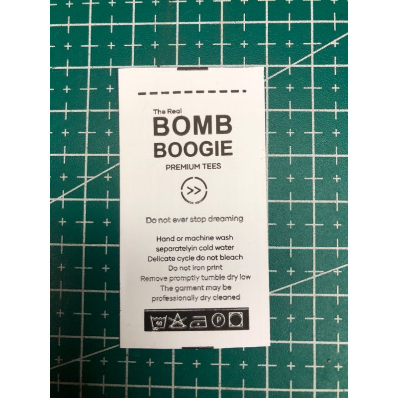 

BOMBOOGIE TAG WASH SUPER PREMIUM CO 1X DIKIRIM 600PCS