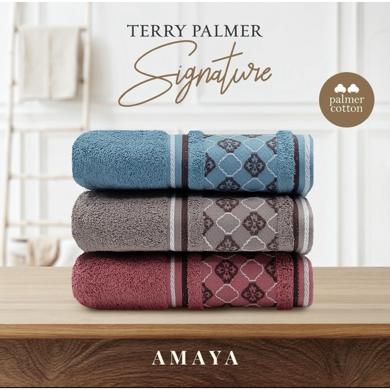 AMAYA Handuk Terry Palmer Signature Ukuran 50x100 Handuk Original Terry Palmer