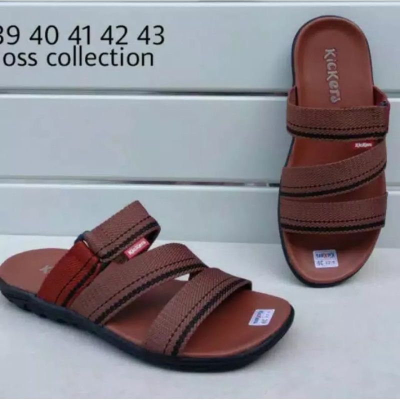 (COD) SANDAL SELOP KICKERS SANDAL COWOK REMAJA SANDAL PRIA JAPIT JEPIT CASUAL KASUAL
