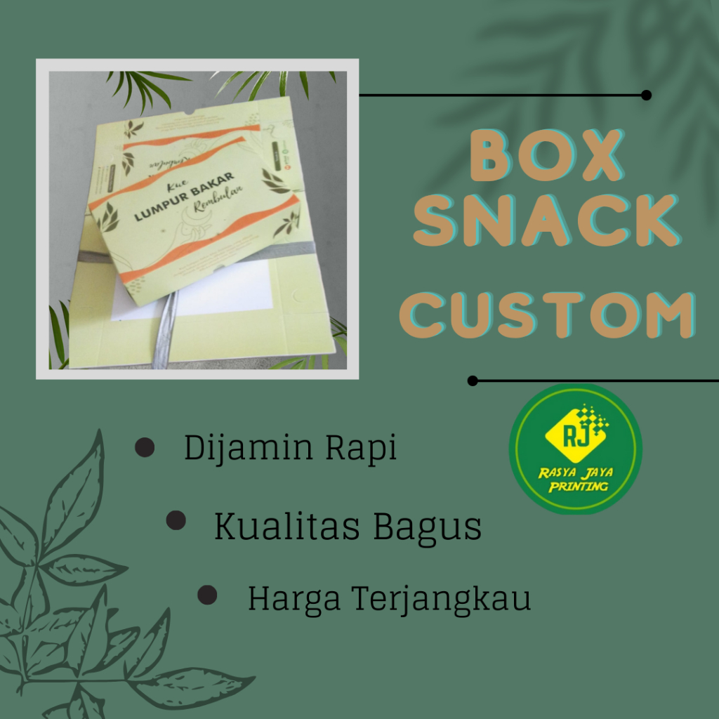 Box Snack | Kotak Makan Custom | Cetak Lunch Box Custom