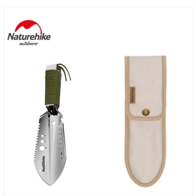 Hand shovel naturehike NH20GJ001 sekop stainless multifungsi survival