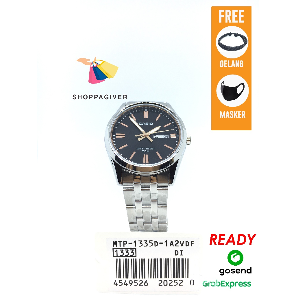 JAM TANGAN PRIA CASIO ORIGINAL ANALOG MTP-1335D /  MTP-1335D-1A2 / MTP-1335D-1A2VDF BERGARANSI