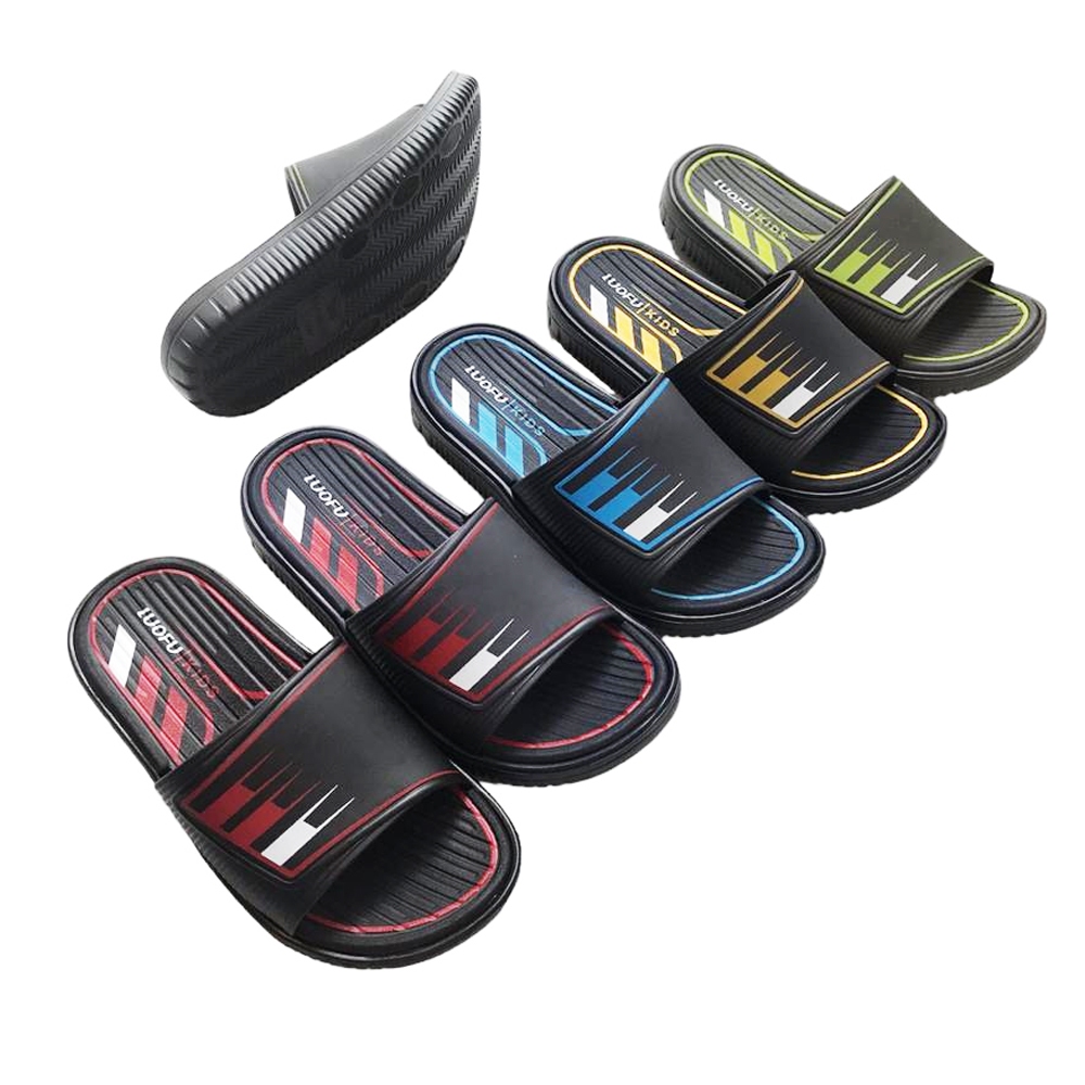 LUOFU KIDS Sendal Anak Jelly Karet Eva Motif Lis Garis E6168H-E19K