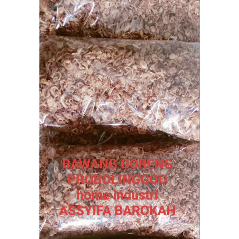 

bawang goreng grade A home industri assyifa barokah probolinggo jatim kemasan 200gram