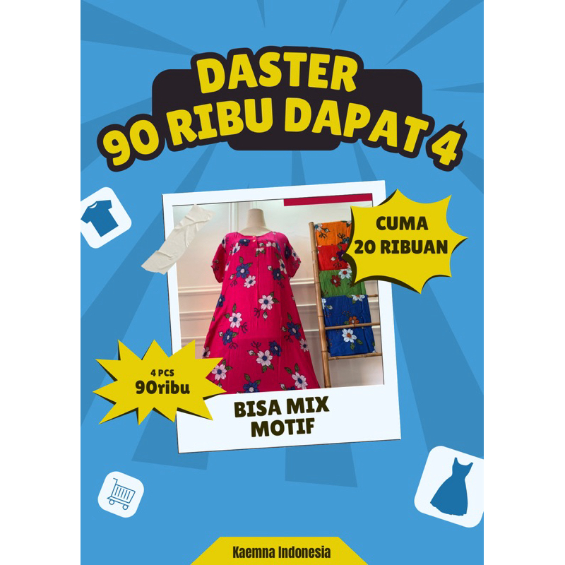 DASTER 90 RIBU 4 PCS/DASTER 20 RIBUAN/DASTER MURAH