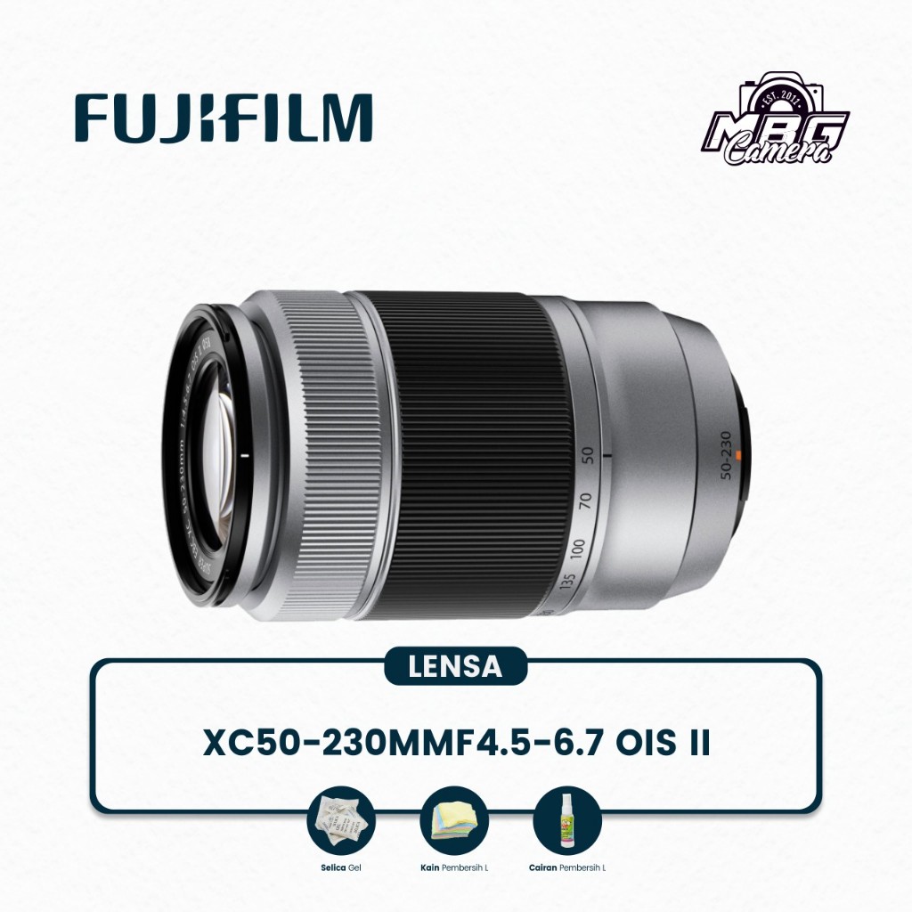 LENSA TELE FUJINON 50-230MM XC50-230mm F4.5-6.7 OIS II BUAT CAMERA MIROLES FUJIFILEM