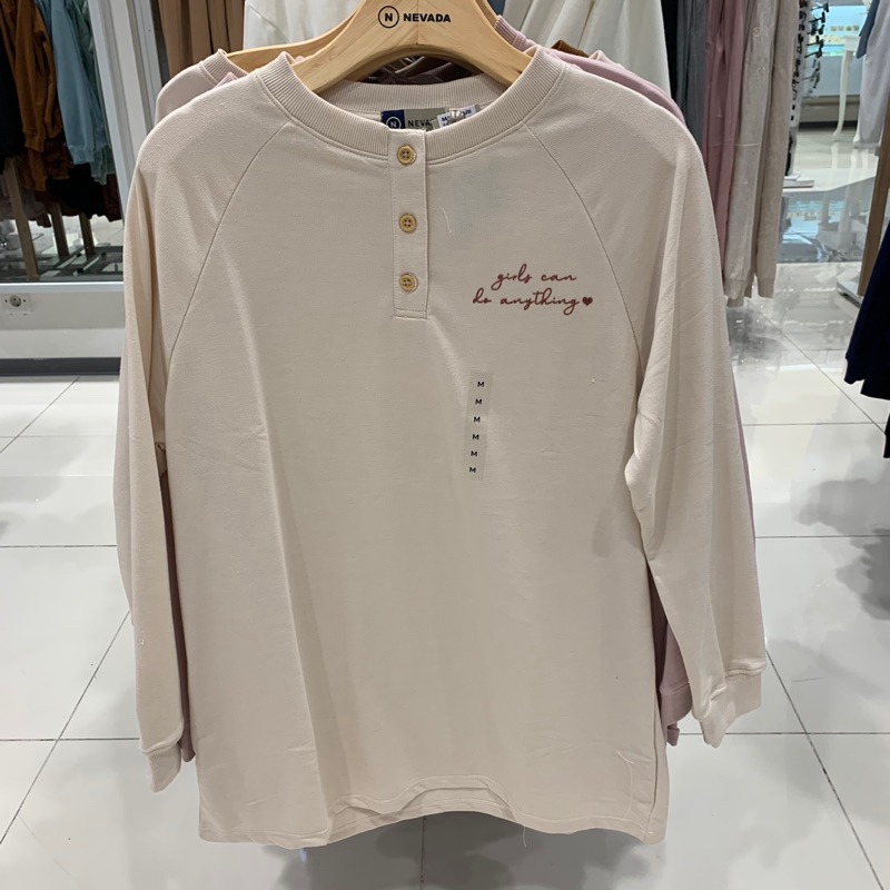 nevada- Sweater Wanita - Kancing Lengan Panjang