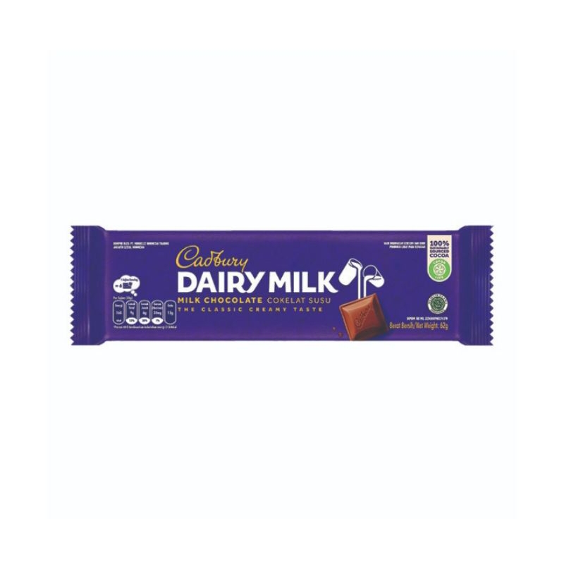 

CADBURY DAIRY MILK 62g | Coklat cadbury dairy milk