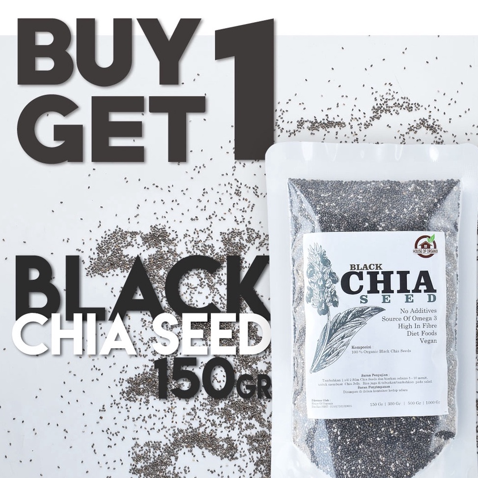 

KODE M13A Buy 1 Get 1 Free Organic Black Chia Seed 15 gr