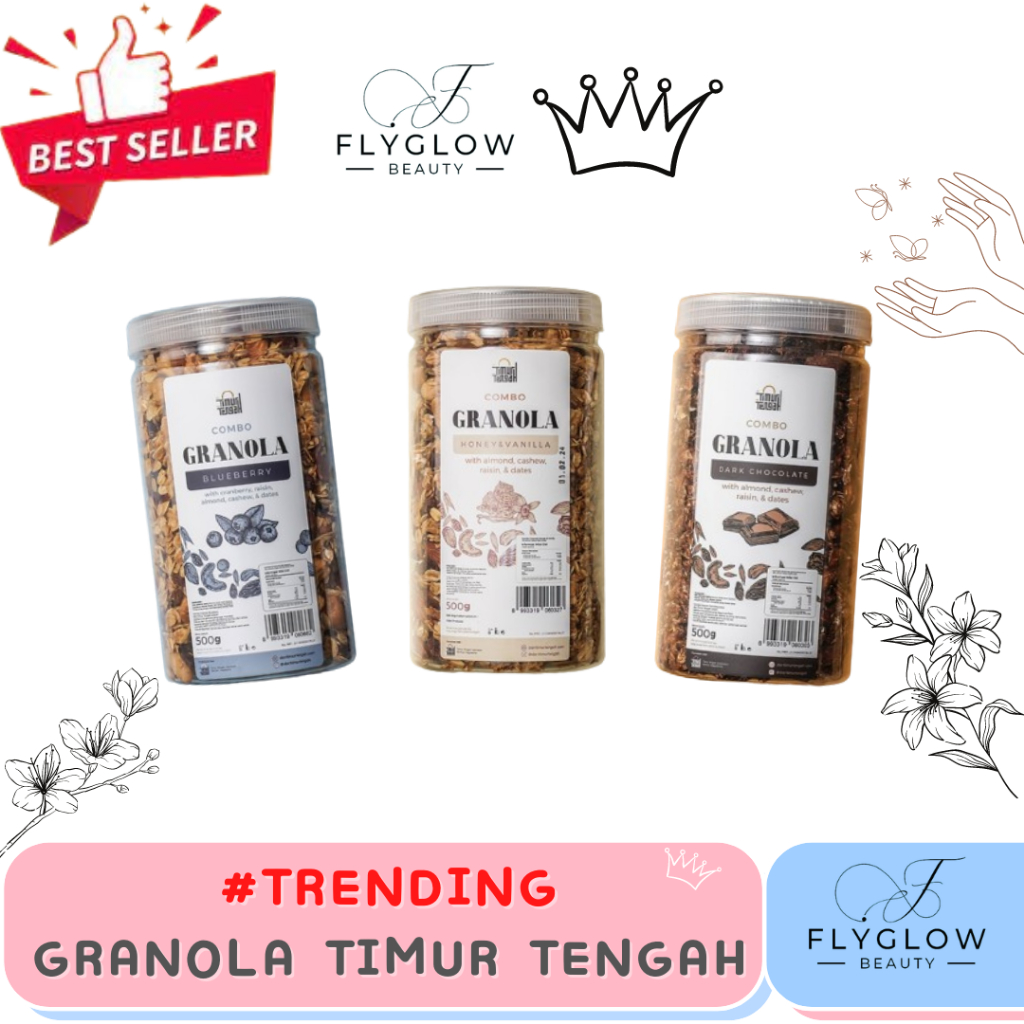 

GRANOLA TIMUR TENGAH GRANOLA DARK CHOCOLATE 500gr | GRANOLA BLUEBERRY500gr | GRANOLA VANILLA HONEY 500gr | MAKANAN SEHAT SEREAL SEHAT COCOK UNTUK DIET SEREAL DIET 500gr