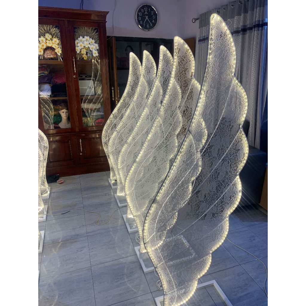 BARU STANDING SAYAP, standing lampu wedding, lampu dekorasi, standing lampu