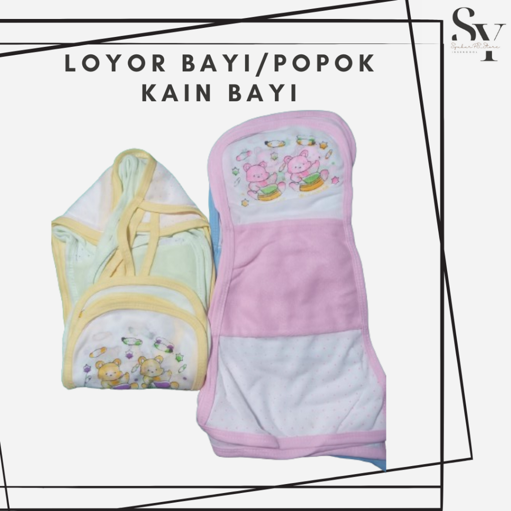 Loyor Bayi/Loyor Handuk Baby/Popok Kain Bayi/Loyor Bayi Tebal