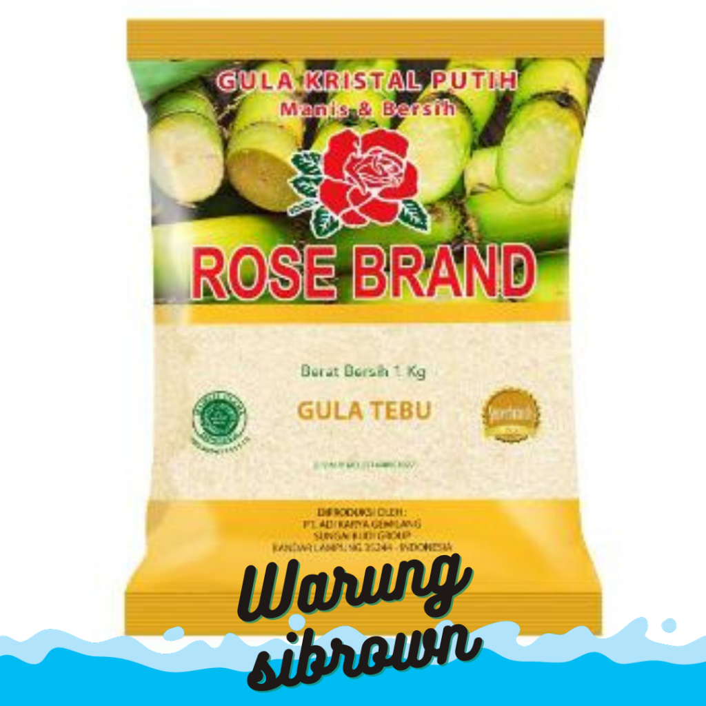 

Gula Pasir Kemasan Rose Brand Premium / Gula Tebu 1kg