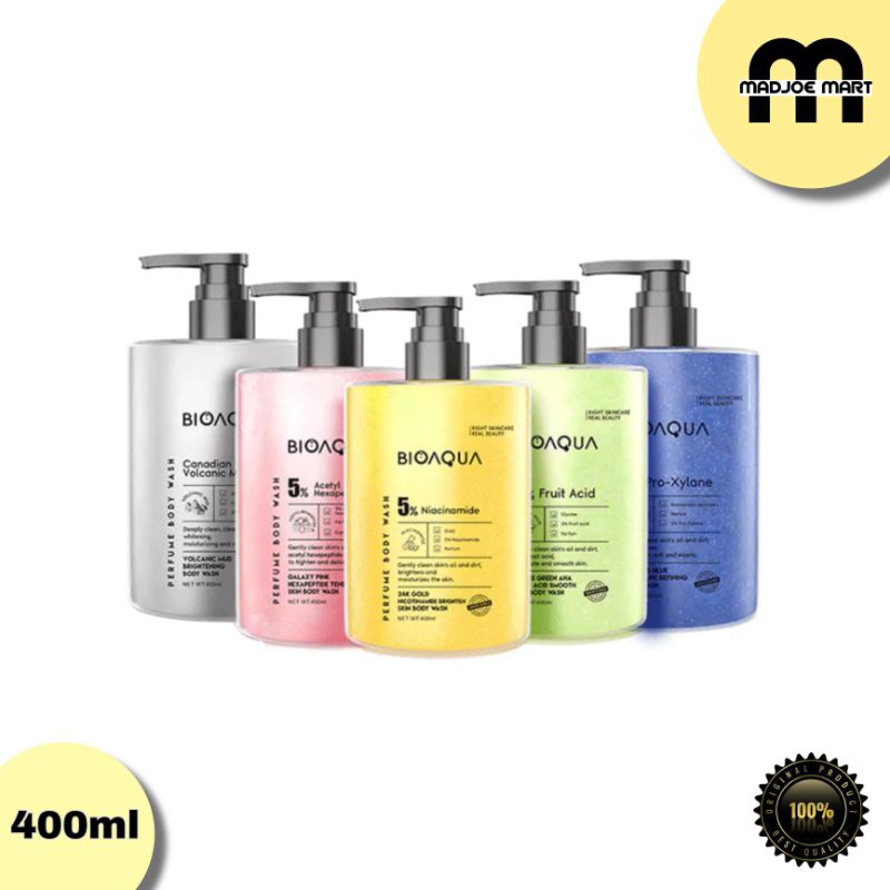 BIOAQUA Whitening Body Wash Sabun Mandi Cair 400ml Sabun Mandi Wangi Tahan Lama