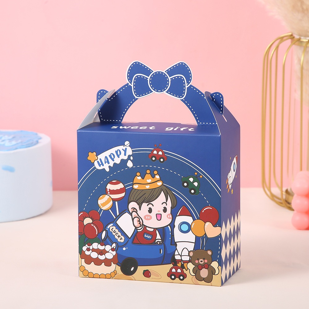 

HAND CARRY BOX Birthday King Boy Red Girl 14x7,5x14cm • Bday One Month Hampers Goodie bag