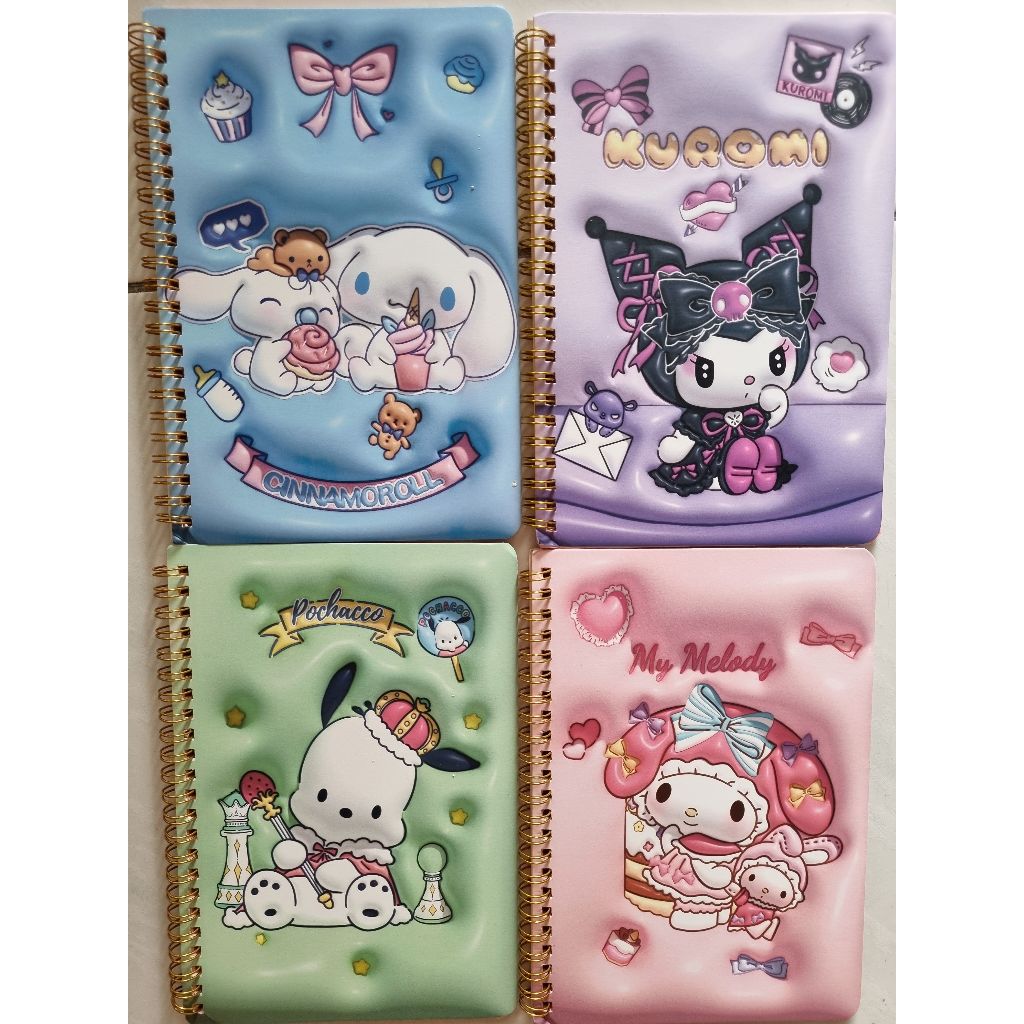 

cover 3D note book diary sanrio A5 ring