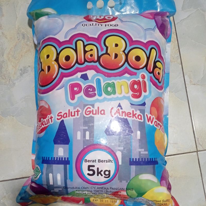 

bola-bola pelangi/biskuit salut gula(aneka warna)isi 5kg