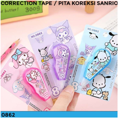 

Tipe X Kertas Correction Tape KARAKTER Lucu 8m / Pita Koreksi Tipex Kertas